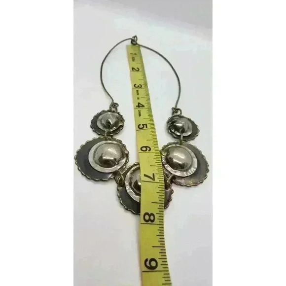 Vintage MCM Necklace Choker Brutalist Primitive Silver Copper Bronze Artist Made - Picture 8 of 8